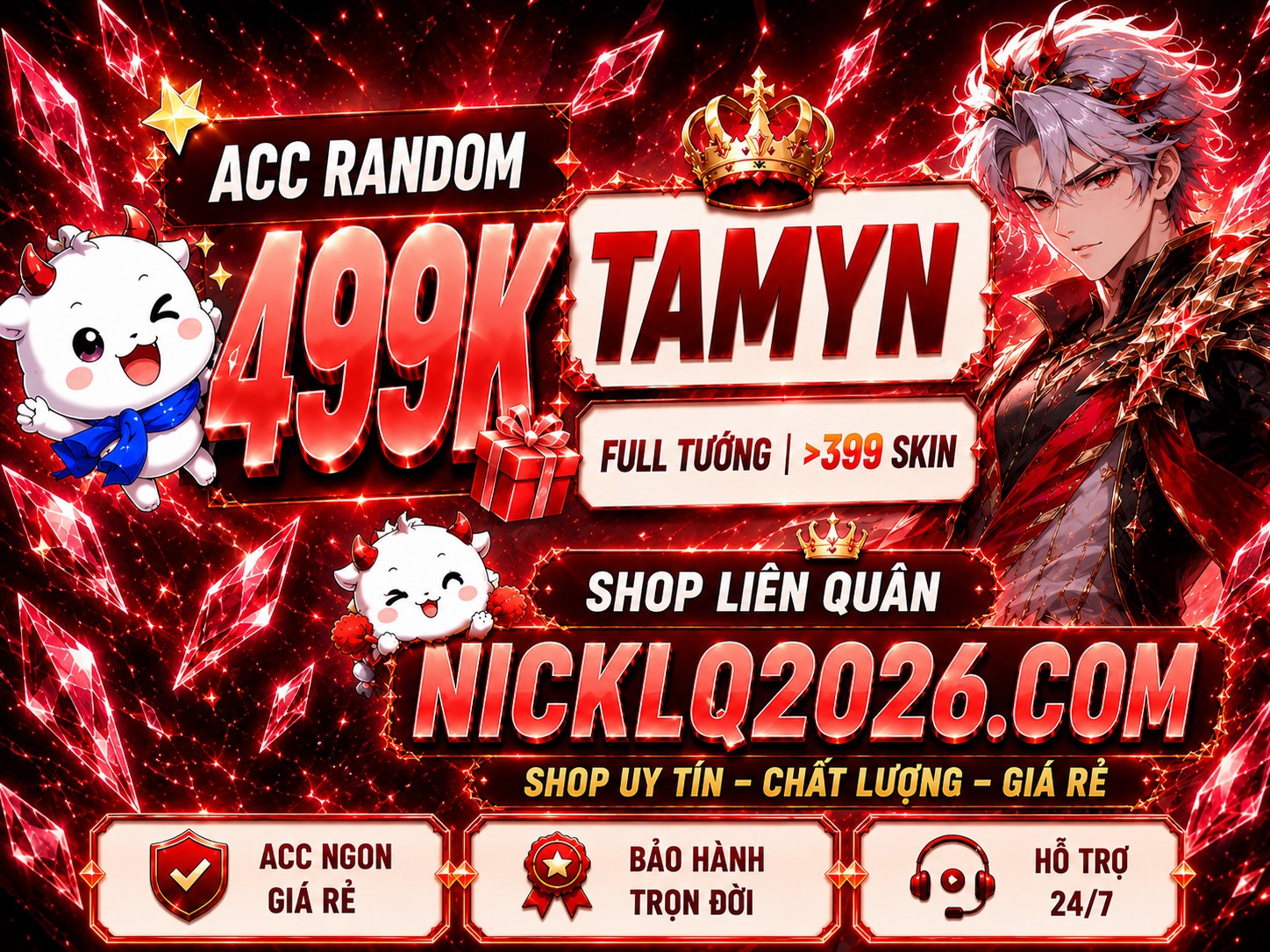 Acc Vip Ngẫu Nhiên 499K