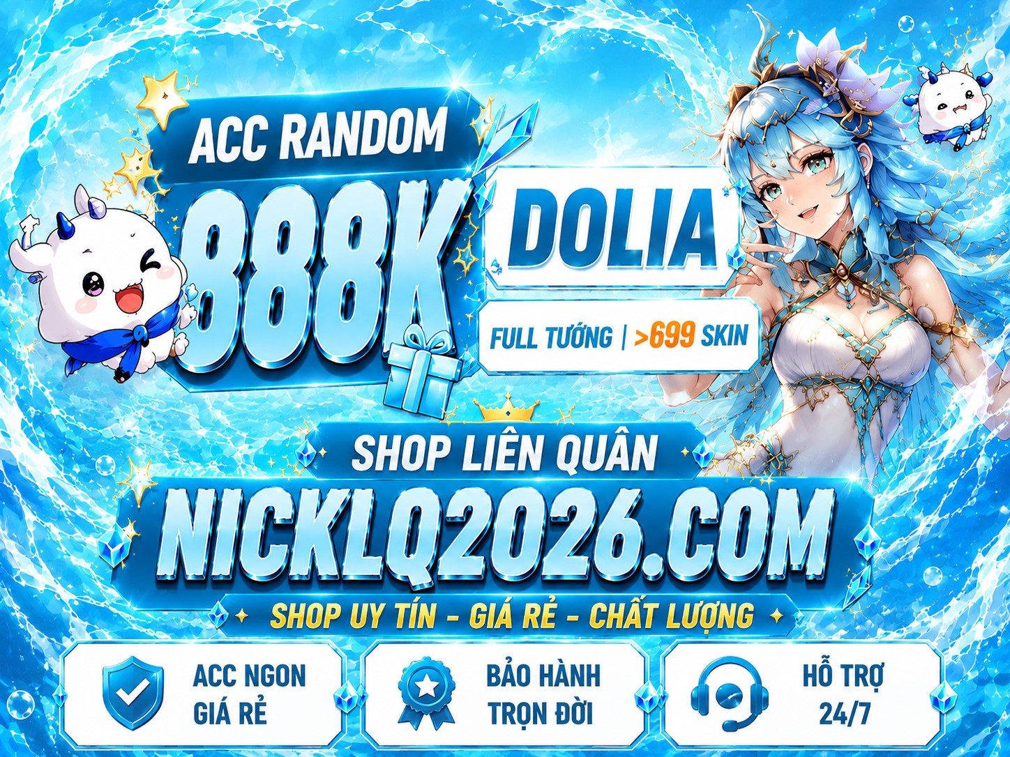 Acc Siêu Vip Ngẫu Nhiên 888K